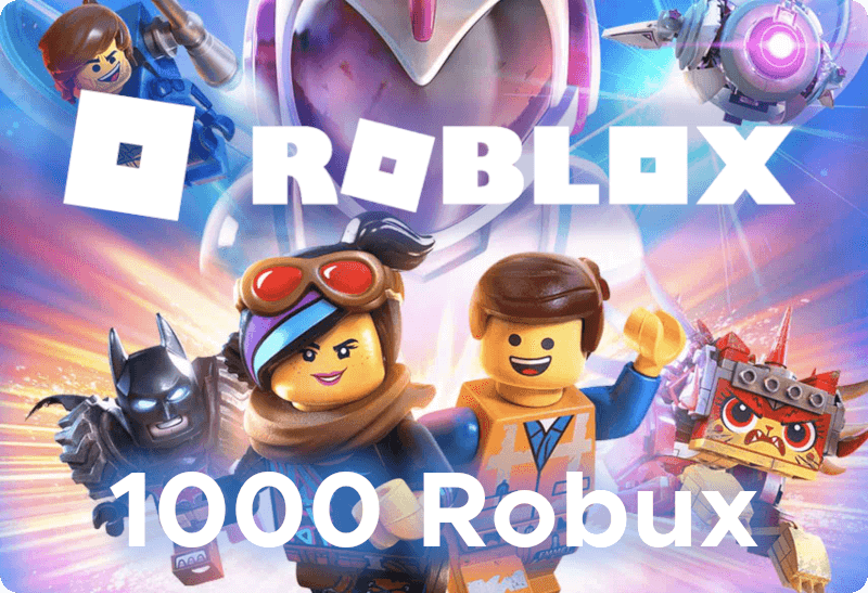 Игровая валюта платформы Roblox - 1000 Robux / Пополнение счета Roblox на 1000 Robux / Roblox Gift Card (Весь мир, Россия, Беларусь)