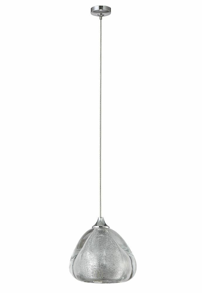 Подвесной светильник, потолочный светильник на проводе серебряный Crystal Lux VERANO SP1 SILVER