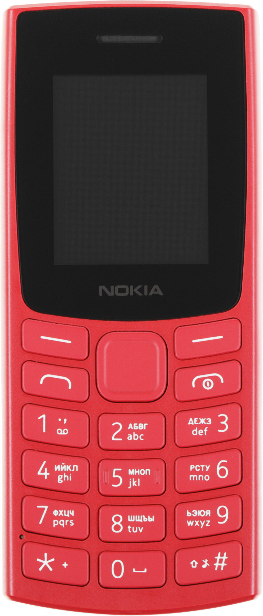 Кнопочный телефон Nokia 106 (TA-1564), Dual SIM, EAC, (1GF019BPB1C01), красный — фото 1