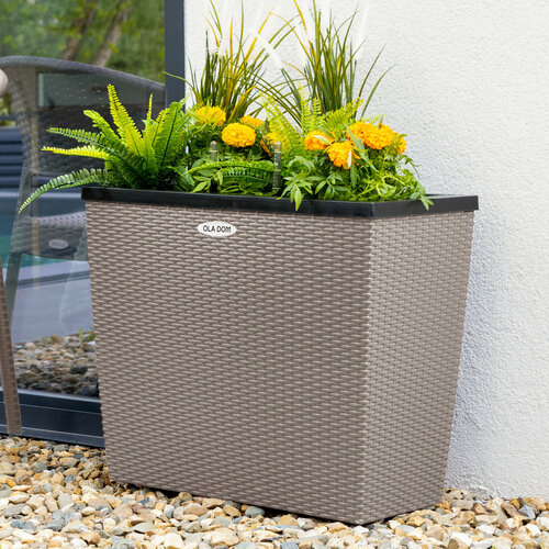 Высокое кашпо c автополивом 