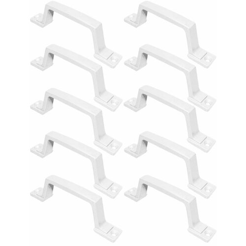 Ручка-скоба РС-80-С мм полимерное покрытие (белый) (комплект 10 штук)