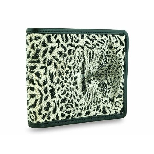 фото Кошелек exotic leather, черный, белый