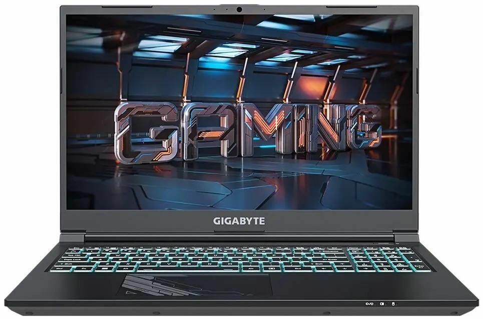 Ноутбук игровой GIGABYTE G5 KF5-53KZ353SD, 15.6", 2023, IPS, Intel Core i5 13500H 2.6ГГц, 12-ядерный, 16ГБ DDR5, 512ГБ SSD, NVIDIA GeForce RTX 4060 для ноутбуков - 8 ГБ, Free DOS, черный