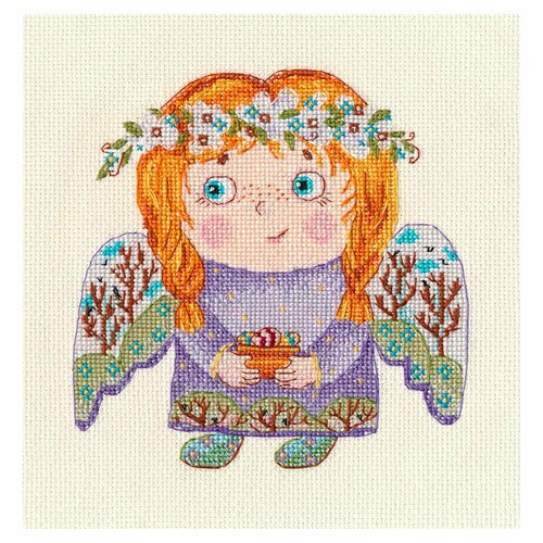 1544 Набор для вышивания овен 'Весенний ангел' 13*14см 1547 набор для вышивания овен зимний ангел 13 15см