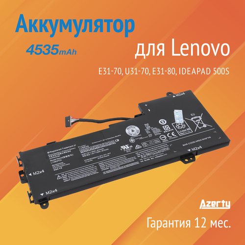 Аккумулятор L14M2P24 для Lenovo E31-70 / U31-70 / E31-80 / IdeaPad 500S-13ISK (L14S2P22, 5B10K10178, 5B10K10175) аккумулятор для lenovo 510s 13isk e31 70 7 4v 4050mah org p n l14m2p24