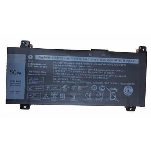 Аккумулятор для Dell Inspiron 14-7466, 7467, 7000, (PWKWM), 56Wh, 15.2V аккумулятор oem совместимый с m6wkr pwkwm для ноутбука dell inspiron 14 7466 15 2v 3600mah черный