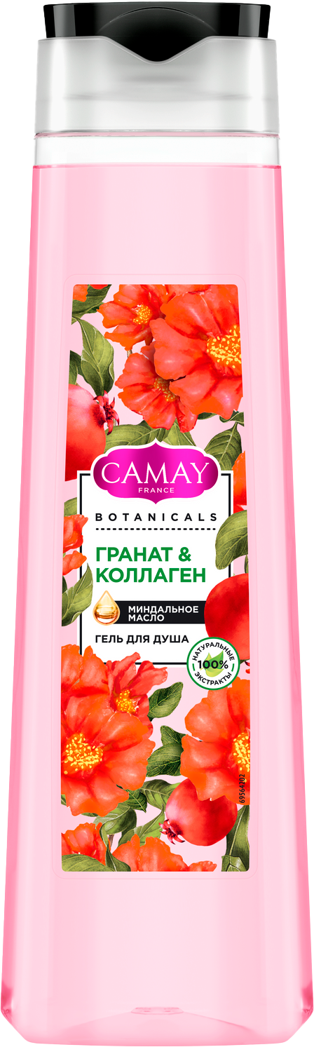 Гель для душа Camay Botanicals Гранат