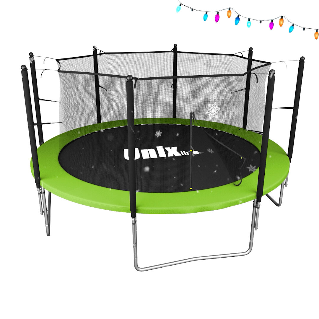 Батут UNIX line Simple 12 ft Green (inside)