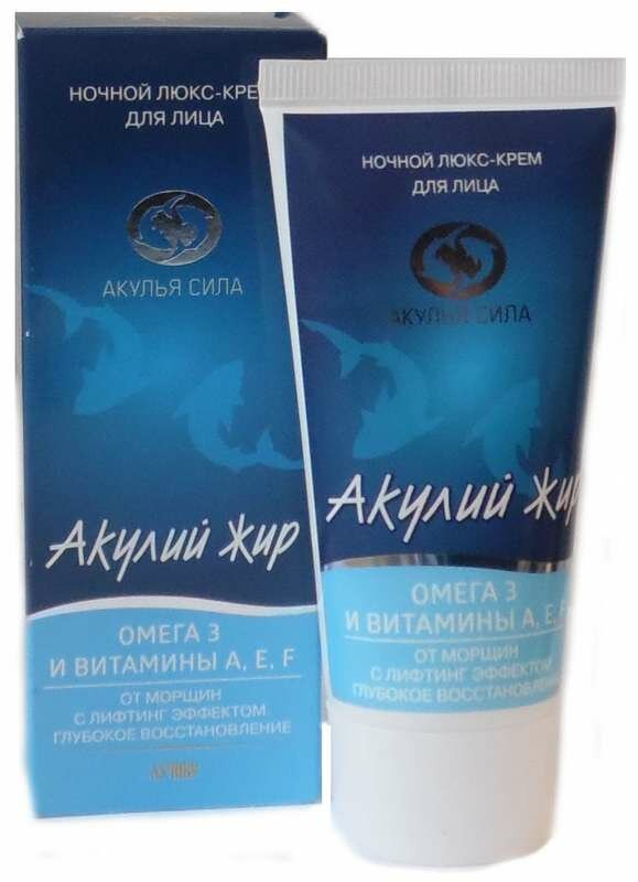 Люкс-крем Акулья сила ночной для лица Акулий жир, Омега 3 и витамины А, Е, F от морщин с лифтинг эффектом 50 мл ТВИНС Тэк - фото №16