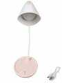 Настольная светодиодная лампа с тремя уровнями яркости и подставкой для телефона: цвет белый