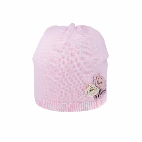 фото Шапка бини андерсен, размер 48-50, розовый