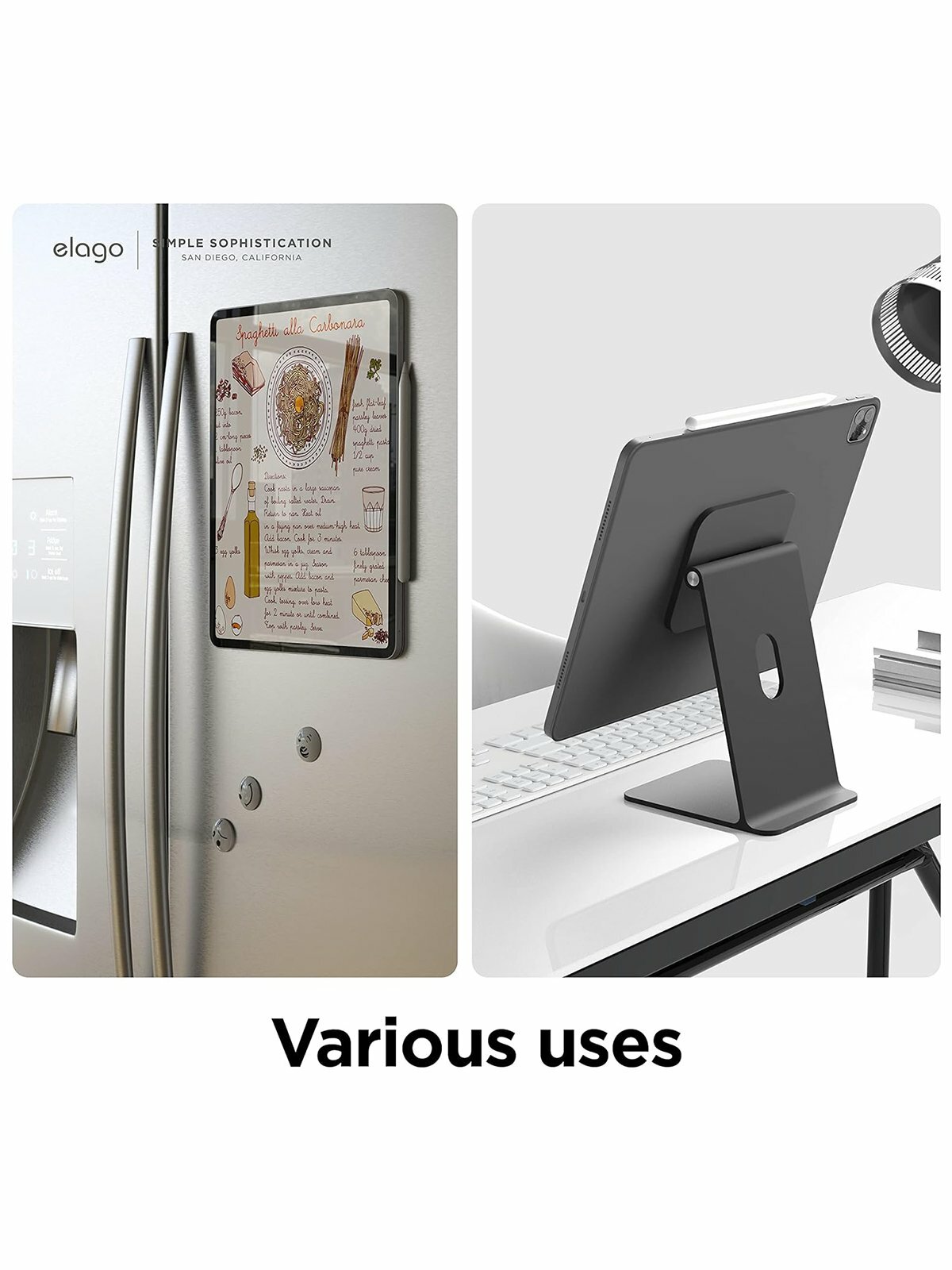 Чехол Elago Magnetic Folio для iPad Pro 12.9 (2020/21/22), тёмно-серый — фото 4