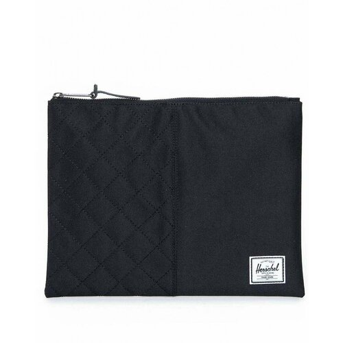 фото Сумка клатч herschel, фактура тиснение, черный