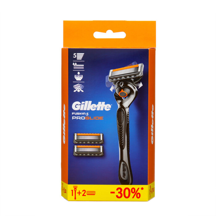 Набор Gilette Fusion ProGlide Flexball бритва с 1 сменной кассетой + сменные кассеты, 2 шт.