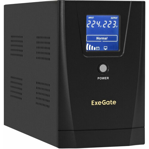 источник бесперебойного питания exegate specialpro smart llb 2000 lcd avr 1sh 2c13 rj usb ex292630rus ИБП Exegate SpecialPro Smart LLB-2000. LCD. AVR.2SH. RJ. USB 2000VA EX292632RUS