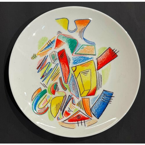 Керамическая тарелка ручной работы от Мити Черняева