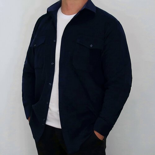 фото Рубашка , размер 3xl, синий westtiger