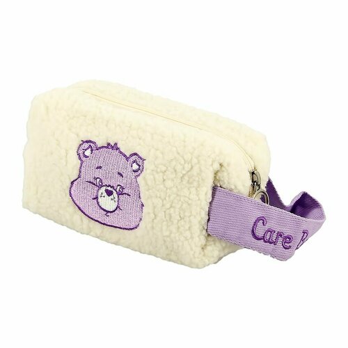 фото Косметичка lady pink, 8х11х17 см, фиолетовый, бежевый