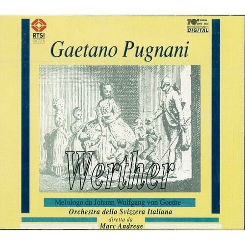 AUDIO CD раритет! Audio CD Orchestra Della Svizzera Italiana Lugano, Gaetano Pugnani - Werther / Melologo da Johann Wolfgang Von Goethe (2 CD) goethe johann wolfgang grillparzer franz meyer conrad ferdinand deutsche erzaehlungen