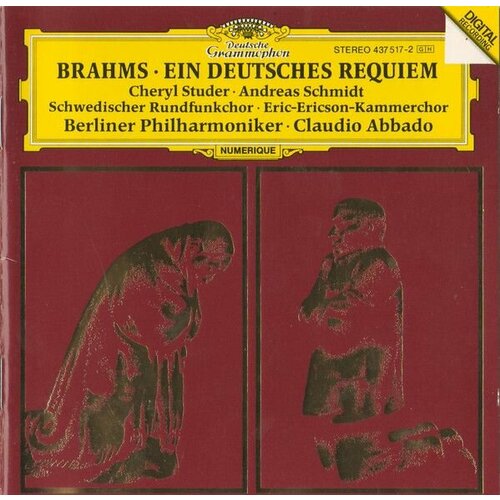 Audio CD BRAHMS: Ein deutsches Requiem. Abbado (1 CD) audio cd brahms ein deutsches requiem harolyn blackwell david wilson johnson london symphony chorus lso previn