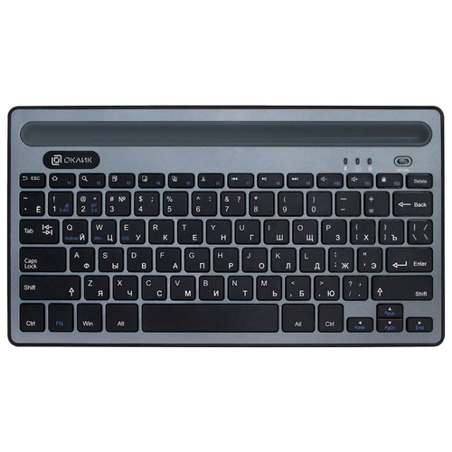 Клавиатура Oklick Оклик 845M черный USB беспроводная slim Multimedia 205100₽