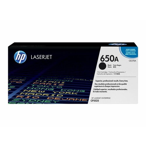 Картридж для лазерного принтера HP 650A Black (CE270A)