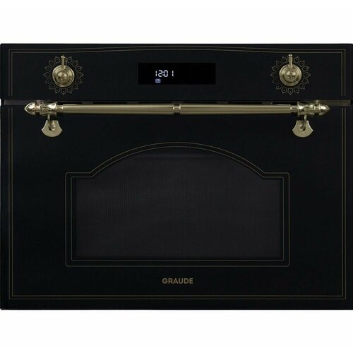 Компактный духовой шкаф с СВЧ и грилем Graude PREMIUM BWGK 450 S черный 8 режимов нагрева управление Classic Control часы таймер LCD-дисплей 7399000₽