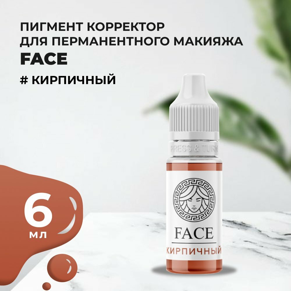 FACE Кирпичный Пигмент корректор для татуажа 6мл