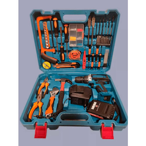 Набор инструментов для дома шуруповерт от аккумулятора 20В 24Hm 2 АКБ 796100₽