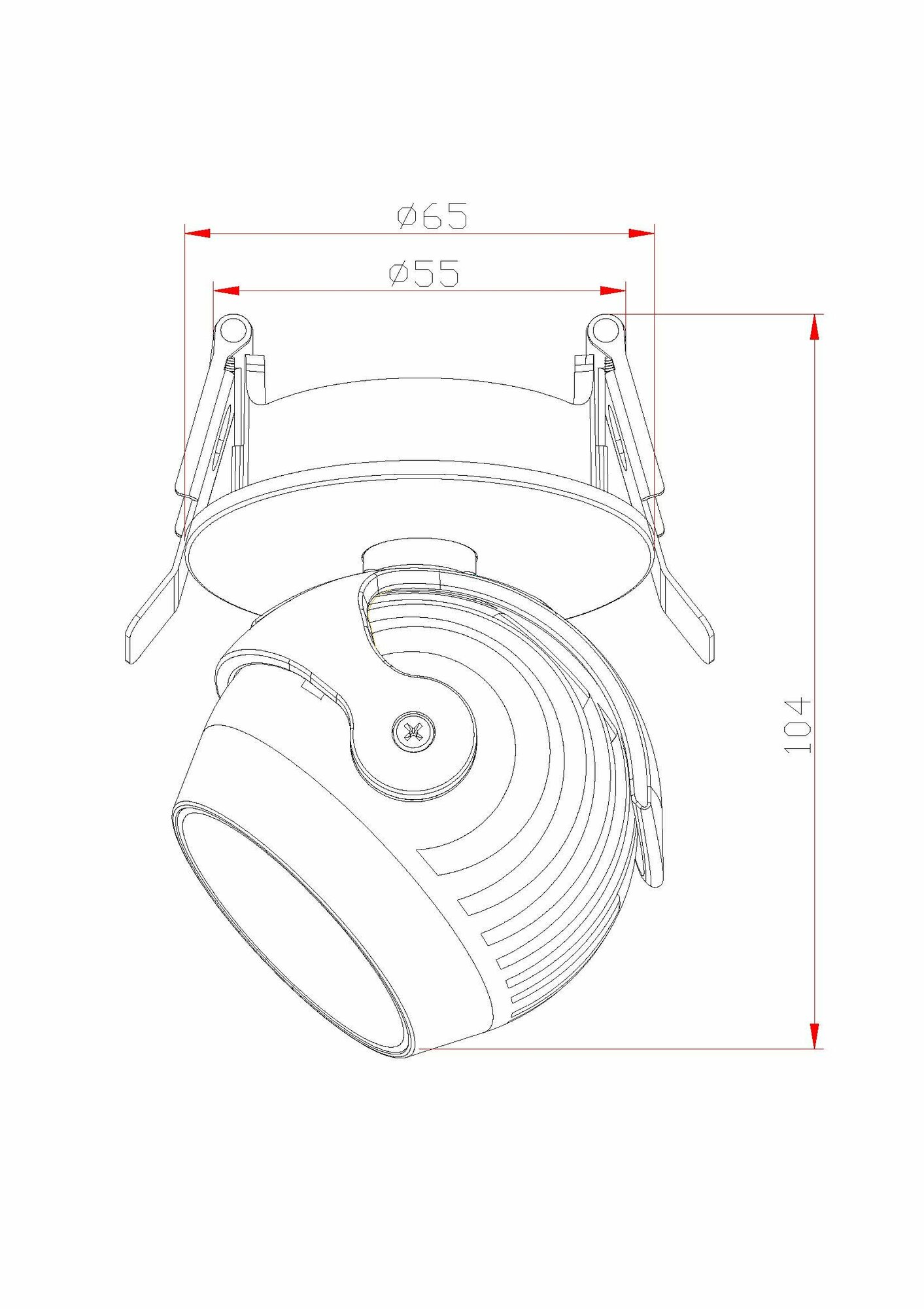 FIBERLI Светодиодный светильник 7002-ZZ10W - фотография № 3