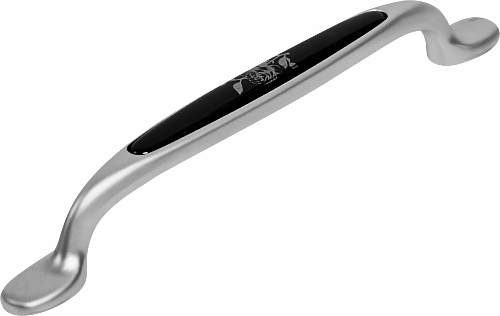 Ручка-скоба мебельная 7402 128 мм, цвет матовый хром