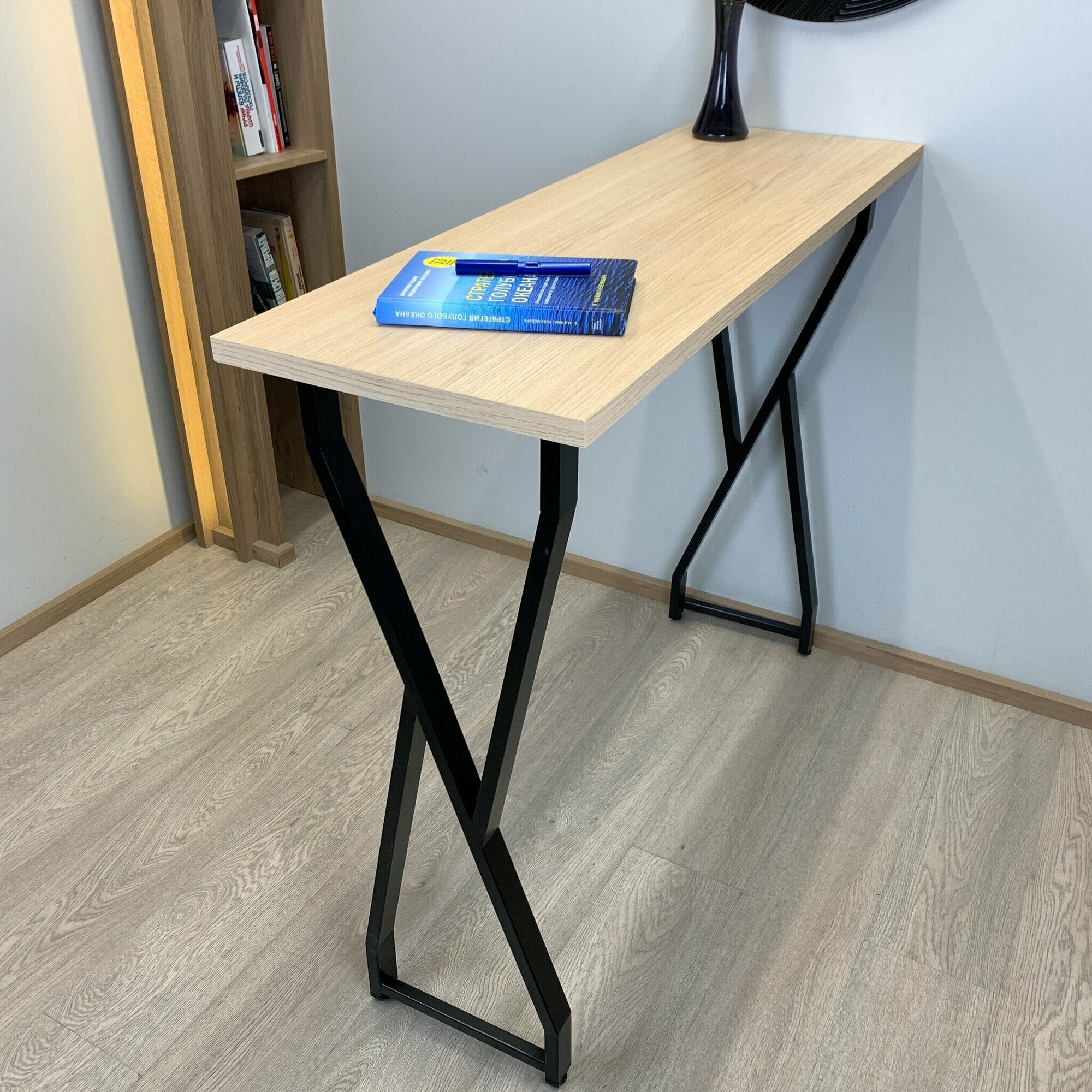 фото Стол Барный VANT 105х40х100 (черный), консоль, ножки металл.