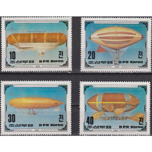 Почтовые марки Северная Корея 1983г. 200 лет авиации Новый год MNH почтовые марки северная корея 2013г год змеи новый год mnh