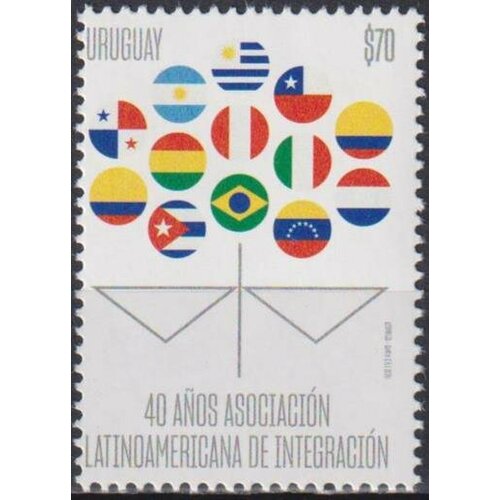 Почтовые марки Уругвай 2020г. 40 лет Латиноамериканской ассоциации интеграции Коллекции MNH почтовые марки уругвай 2006г 150 лет национальной лотерее коллекции mnh