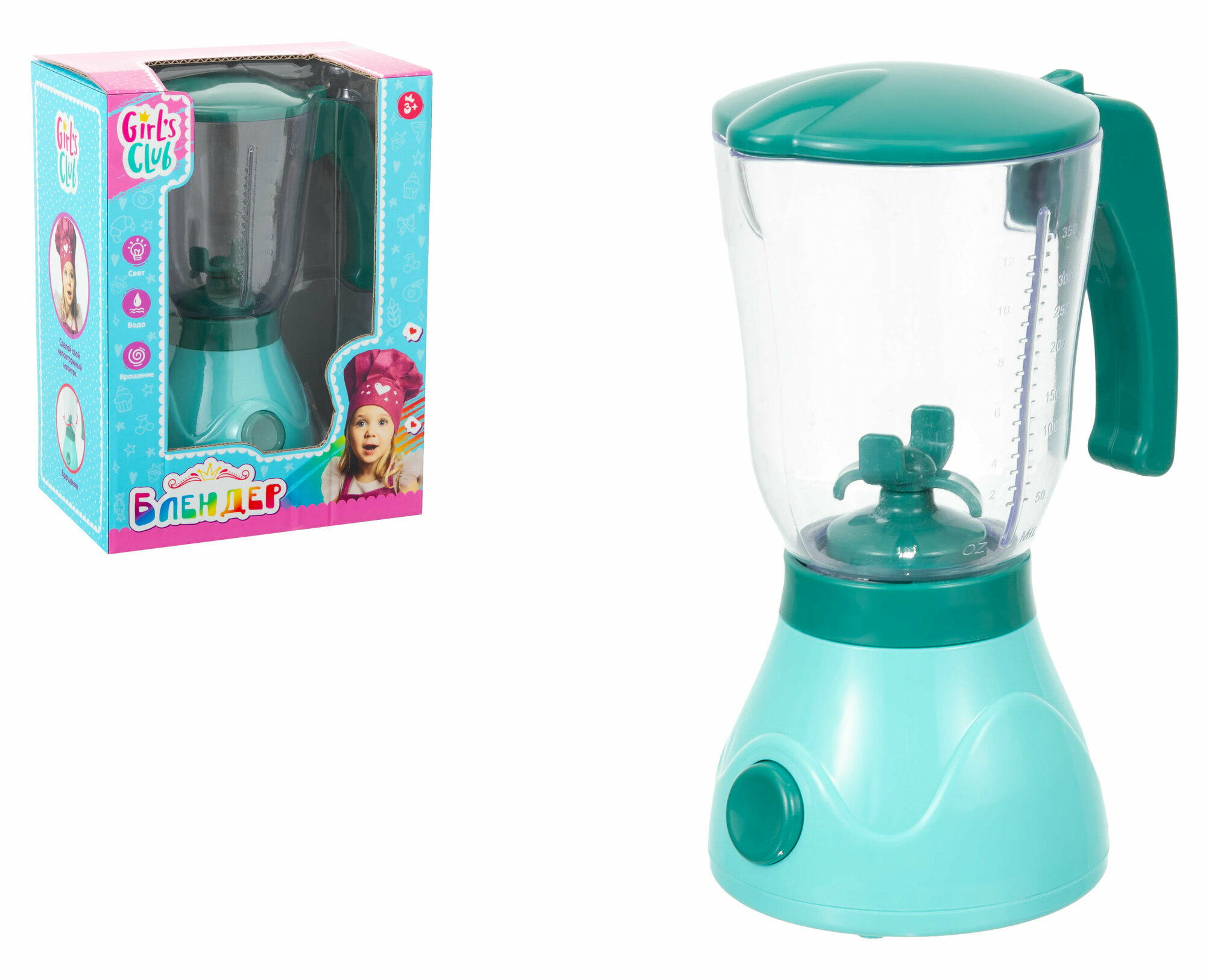 фото Игрушка "Блендер" "Girl`s Club", световые эффекты, вода, вращение GIRL'S CLUB IT108573