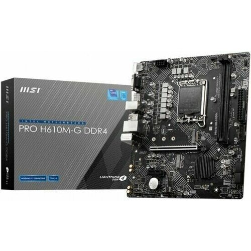 Материнская плата MSI H610 S1700 MATX PRO H610M-G 929900₽