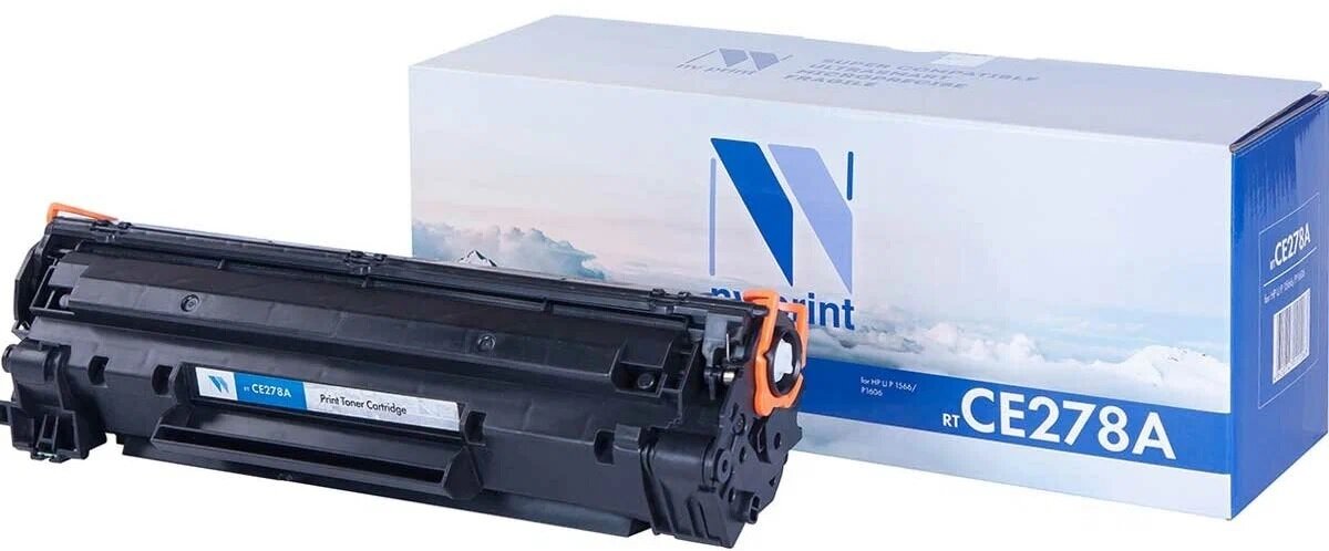 Картридж NV Print CE278A/NV-728 совместимый для HP/Canon LaserJet Pro P1566/ P1606dn/ M1536dnf/ i-Sensys 4410/ 4430/ 4450/ 4550/ 4550d/ 4570/ 4570dn/ 4580/ 4580dn/ 4730/ 4750/ 4780w/ 4870/ 4870dn/ 4890/ 4890dw