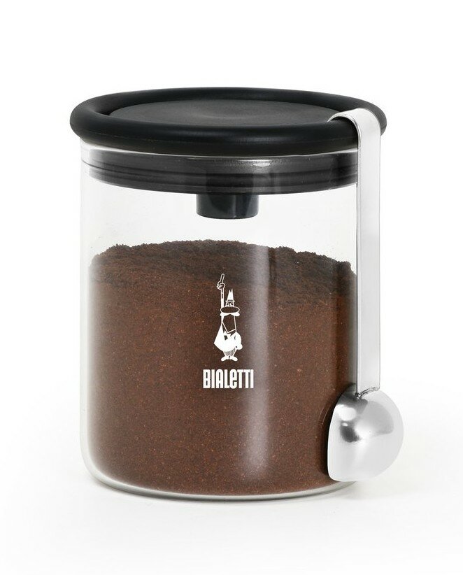 Стеклянная банка для кофе "Bialetti Moka" 250мл