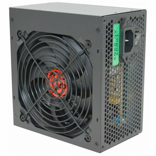 Блок питания Ginzzu CB450 12CM black,24+4p, PCI-E, 3*SATA, 2*IDE, оплетка MB, кабель питания