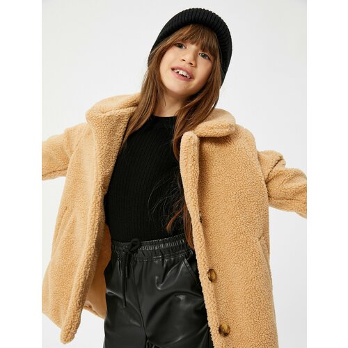 Пальто KOTON, размер 13-14 лет, коричневый пальто koton размер 13 14 лет коричневый