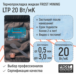 Термопрокладка жидкая FrostMining Liquid Thermal Pads 20(Вт/мК)