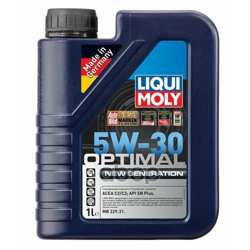 LIQUI MOLY Нс-Синтетическое Моторное Масло Optimal New Generation 5W-30 1Л