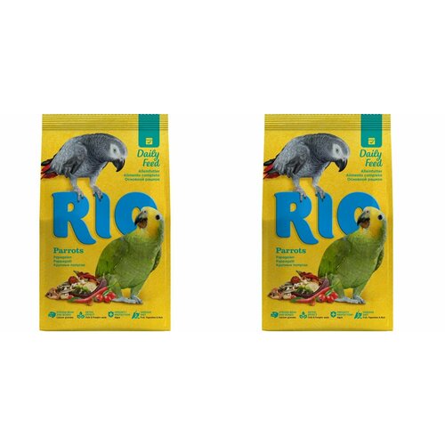 RIO Корм для крупных попугаев основной, 1000 г, 2 шт