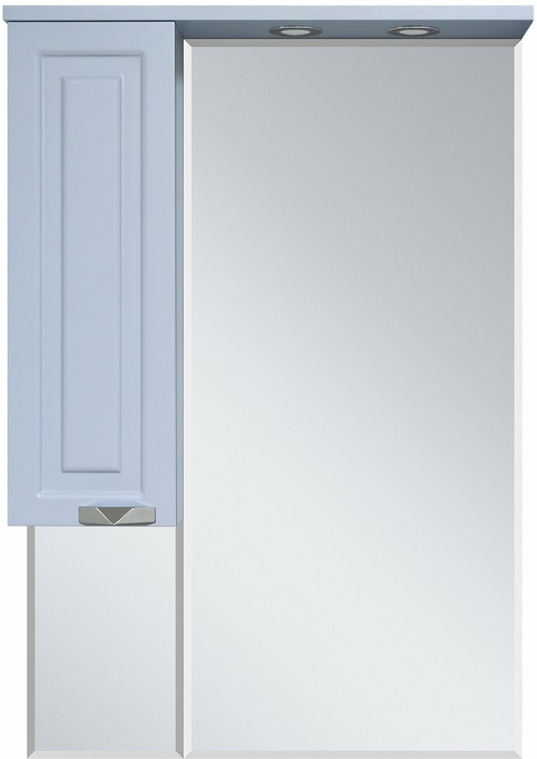 Зеркальный шкаф Терра 70 L серый
