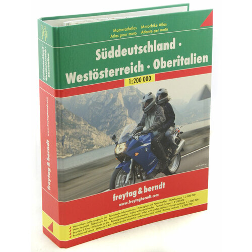 Motorbike Atlas. Germany South. Austria West. Italy North