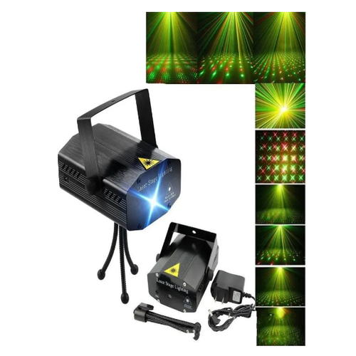 Лазерный проектор Laser Stage Lighting mini, звезды
