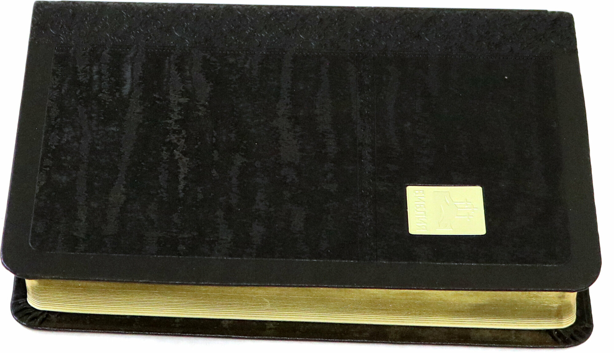 Библия черная со значком, золотой обрез ((1376)045SB) - фото №8