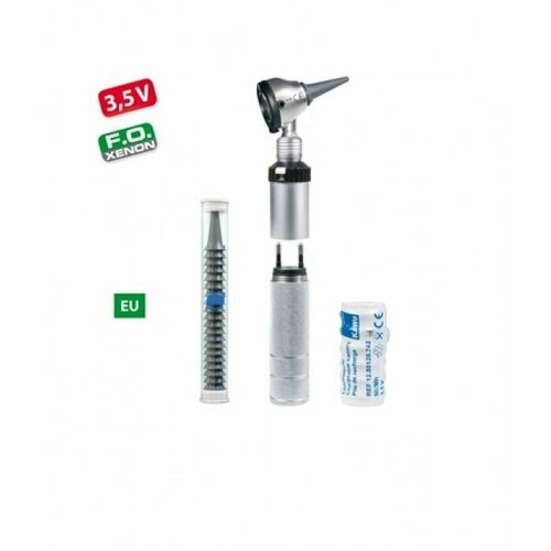 Отоскоп медицинский фиброоптический EUROLIGHT FO 30 ксеноновая лампа 3.5B заряжается от розетки 220В Kawe Германия