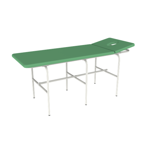 "Айболит-массажный стол" - с вырезом и подголовником, зеленый