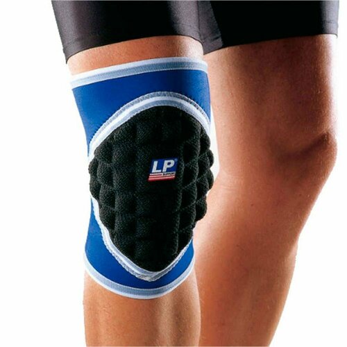 Защита колена игровая LP 777 (XL / синий-черный) суппорт колена 4 way lp 951 p xl бежевый